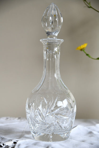 Quality Cut Glass Decanter