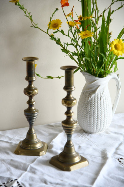 Pair Brass Candlesticks