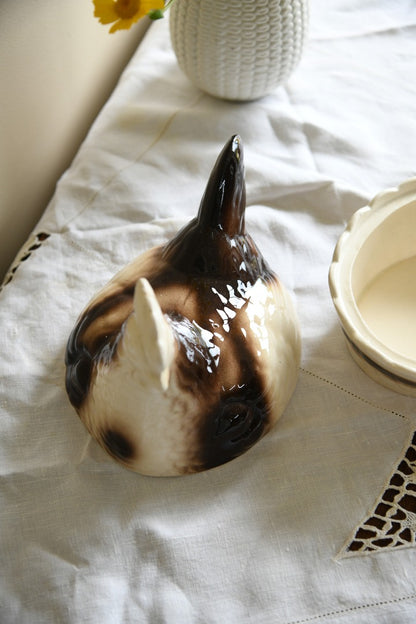 Vintage Glazed Numnar Hen Egg Holder