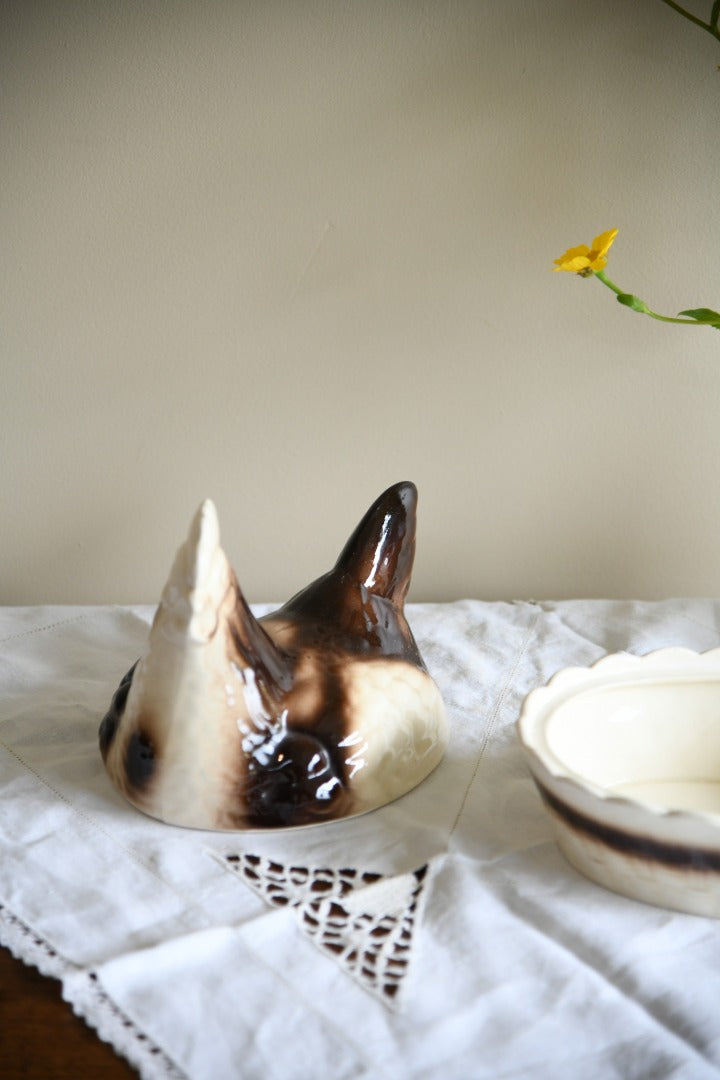 Vintage Glazed Numnar Hen Egg Holder