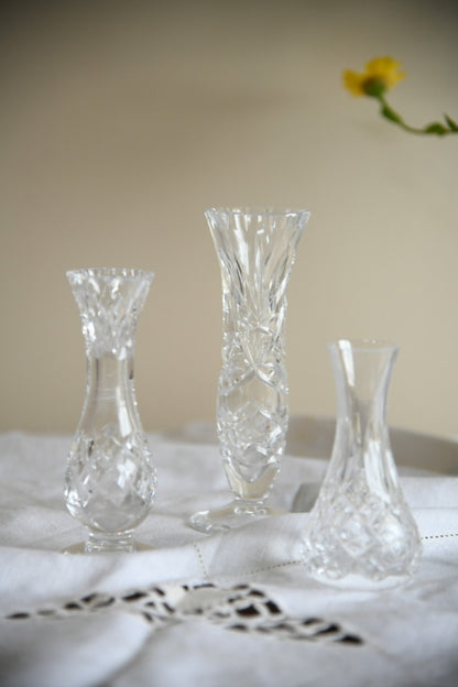 3 Glass Bud Vase