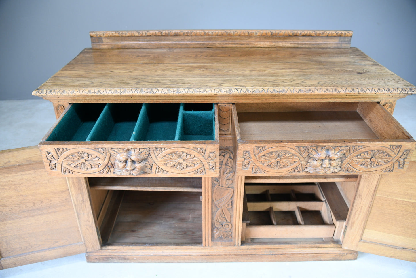 Victorian Golden Oak Dresser