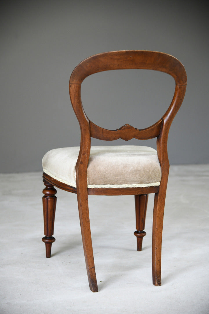 Single Mahogany Balloon Back Dining Chair