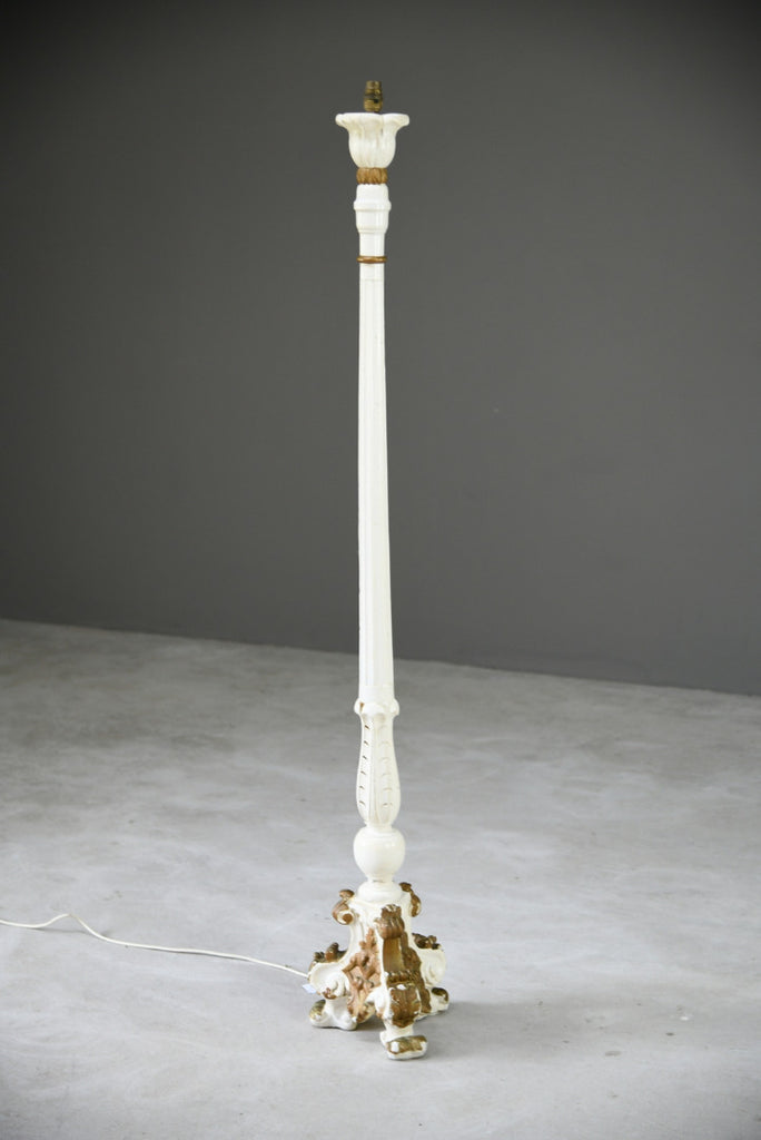 French Style Painted Standard Lamp