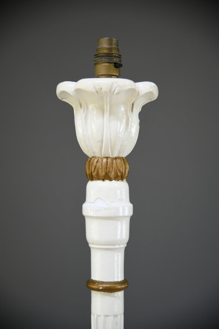 French Style Painted Standard Lamp