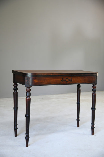 Mahogany Turn Over Side Table