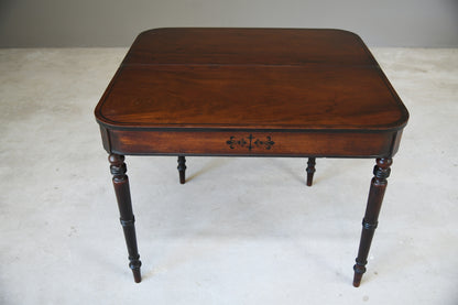 Mahogany Turn Over Side Table