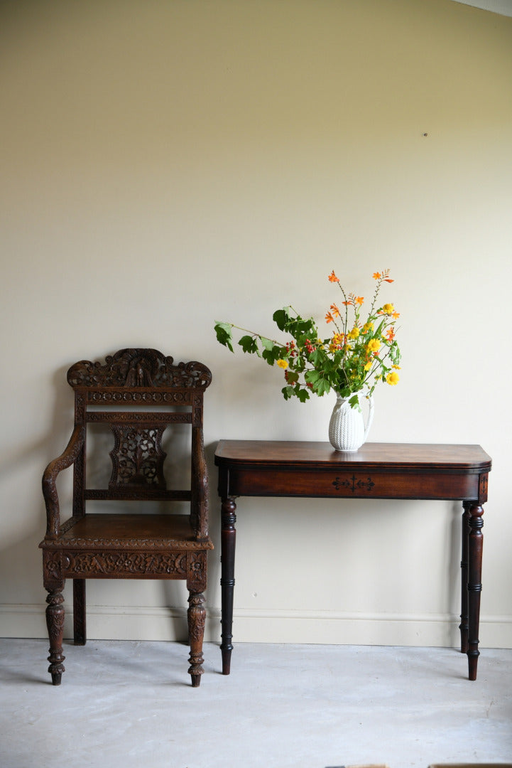 Mahogany Turn Over Side Table