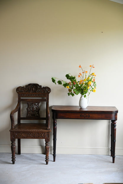 Mahogany Turn Over Side Table