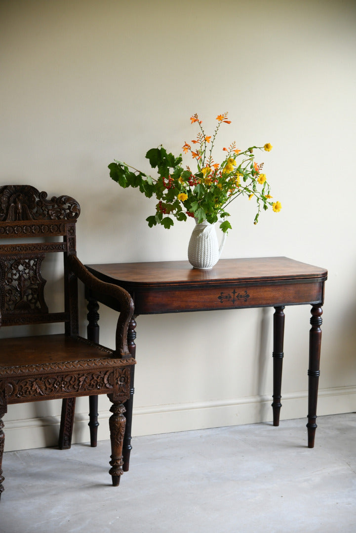 Mahogany Turn Over Side Table