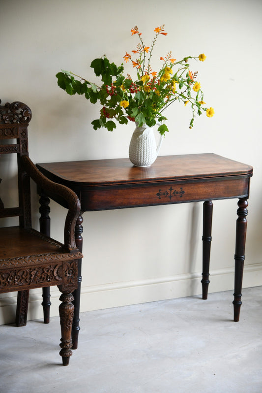 Mahogany Turn Over Side Table