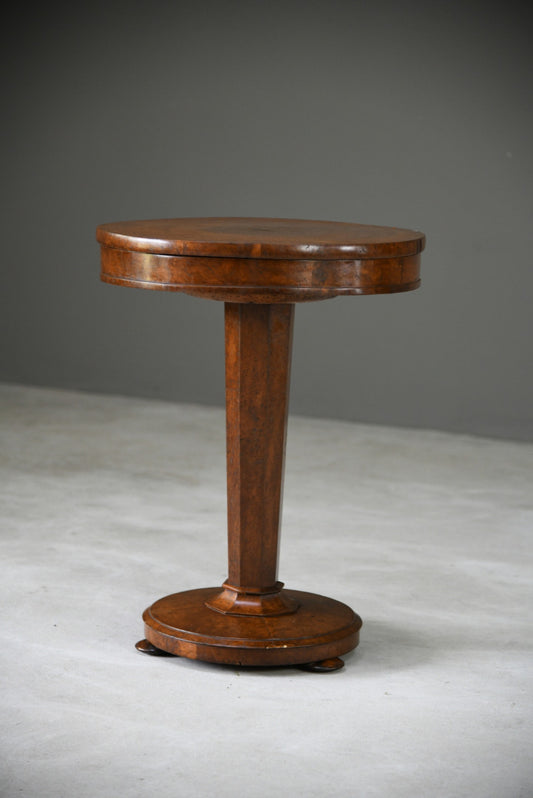 Victorian Burr Walnut Work Table