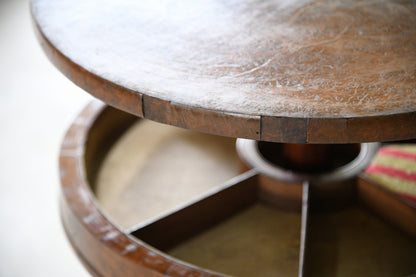 Victorian Burr Walnut Work Table