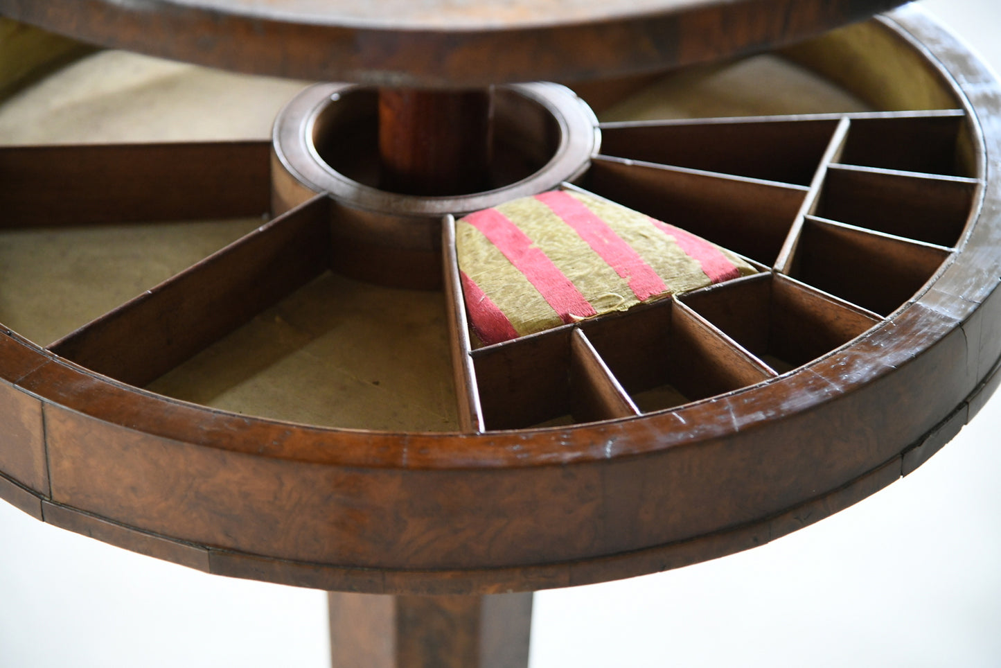 Victorian Burr Walnut Work Table