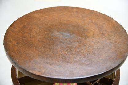 Victorian Burr Walnut Work Table