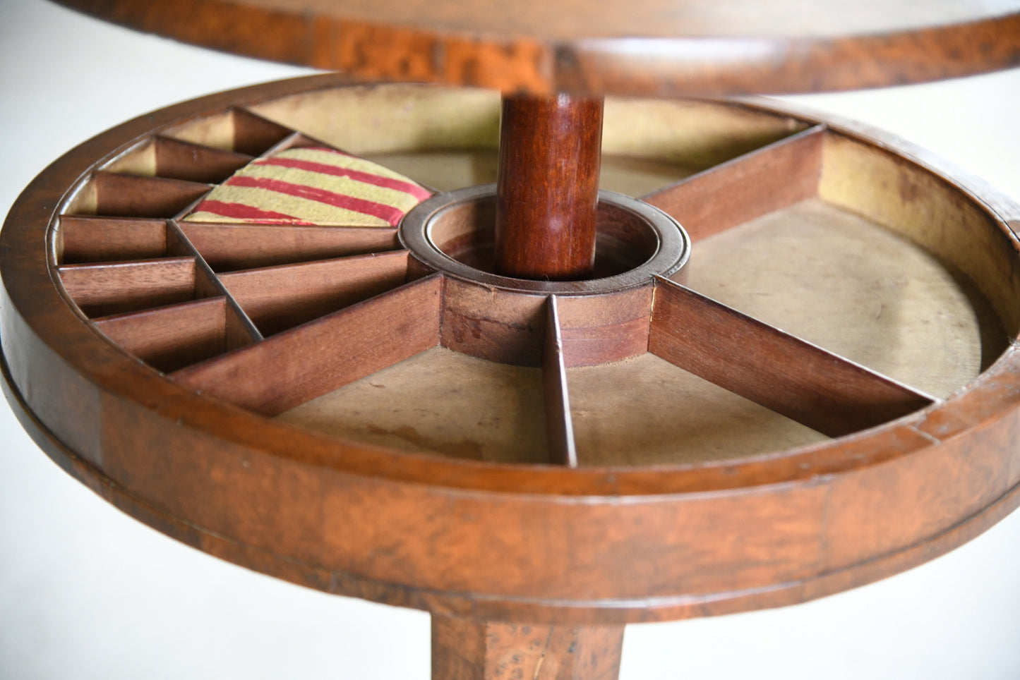 Victorian Burr Walnut Work Table