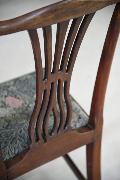 Pair Antique Chippendale Style Dining Chairs