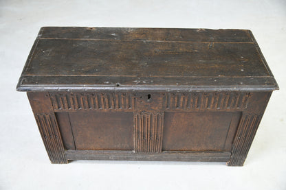 Antique Rustic Oak Coffer