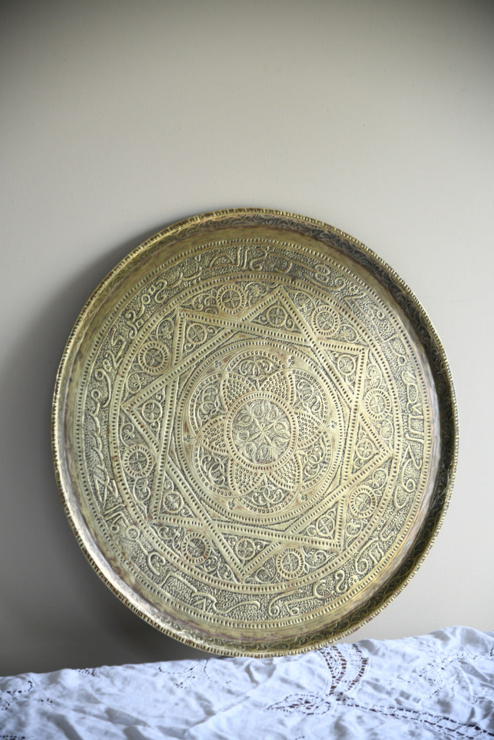 Large Eastern Brass Tray