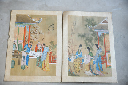 Pair Chinese Paintings