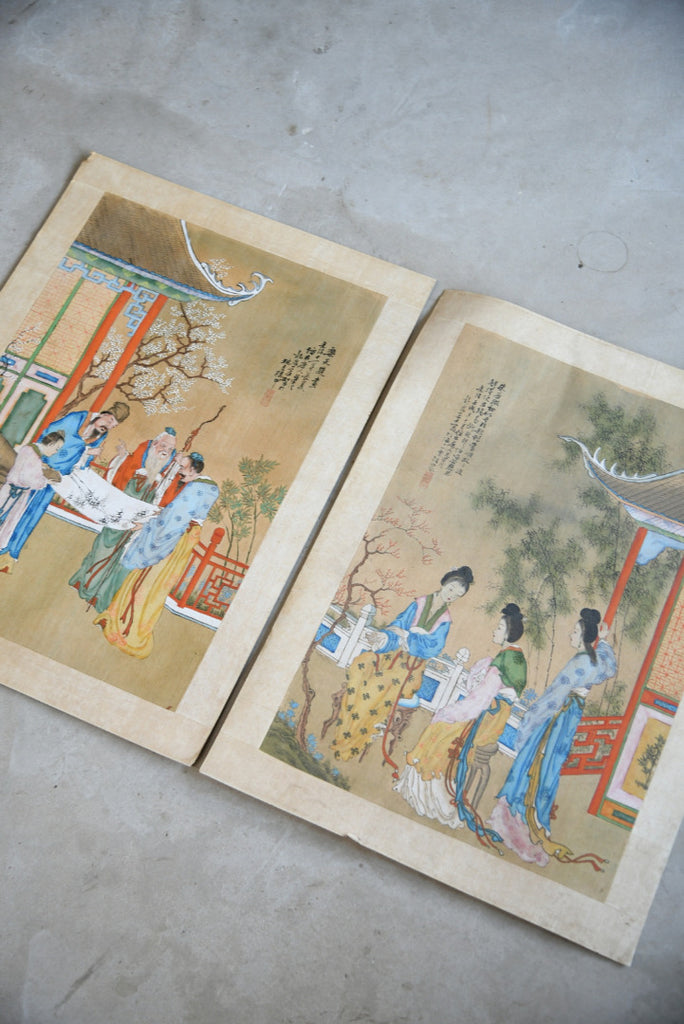 Pair Chinese Paintings