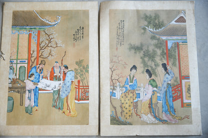 Pair Chinese Paintings