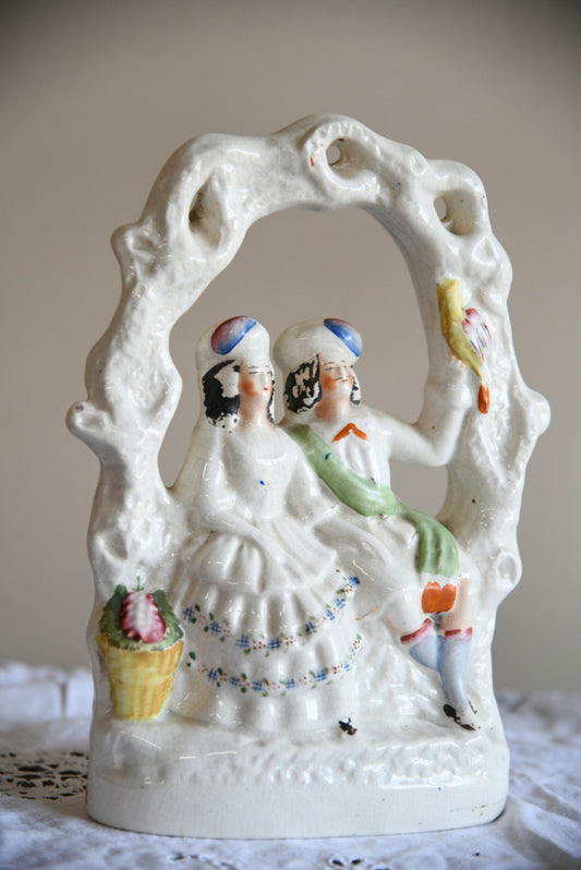 Staffordshire Flat Back Courting Couple