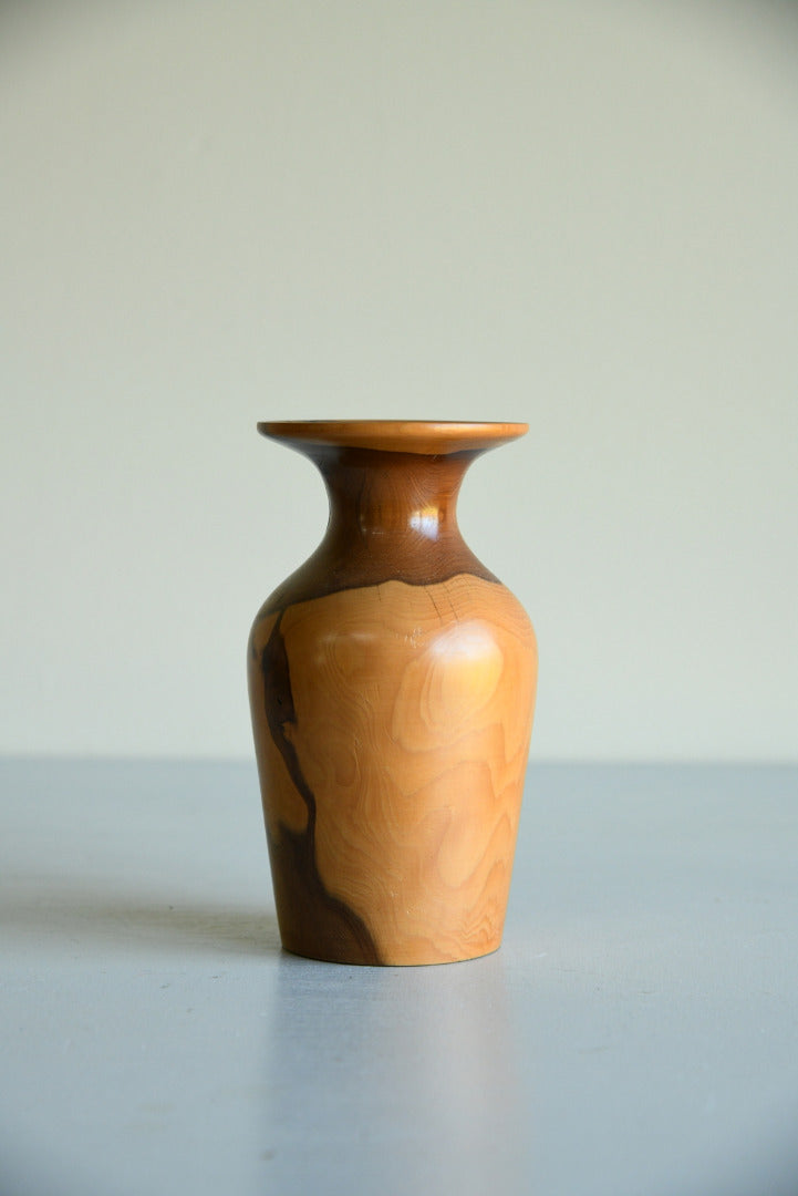 Turned Yew Vase