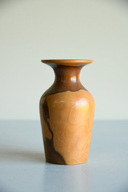 Turned Yew Vase