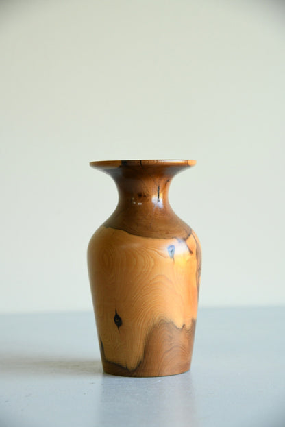 Turned Yew Vase