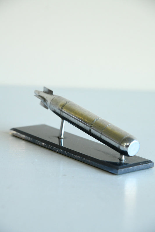 Vintage Mounted Torpedo Model