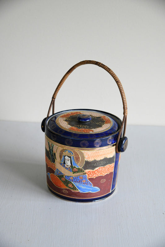 Ceramic Oriental Style Caddy