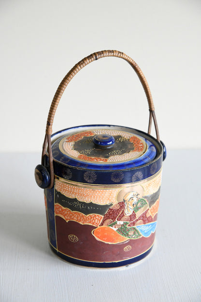 Ceramic Oriental Style Caddy