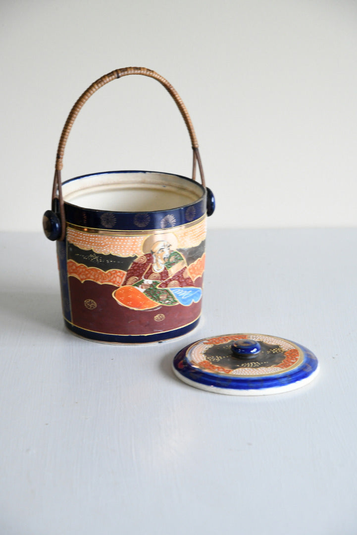 Ceramic Oriental Style Caddy