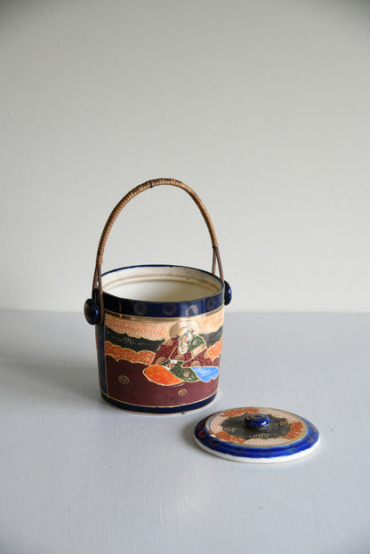 Ceramic Oriental Style Caddy