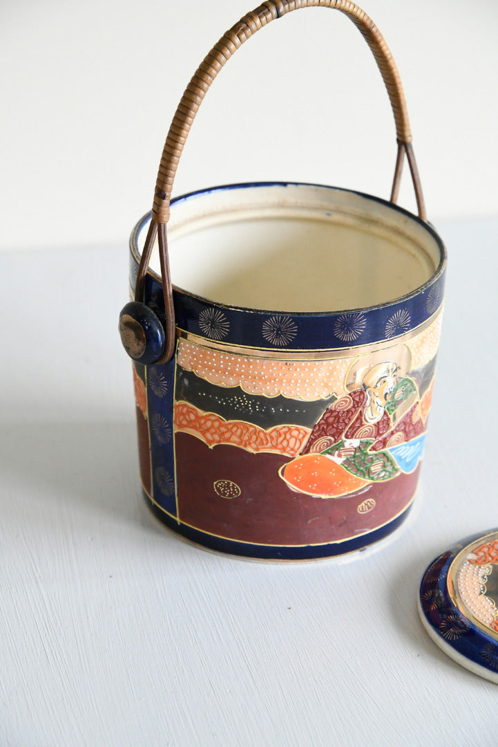 Ceramic Oriental Style Caddy