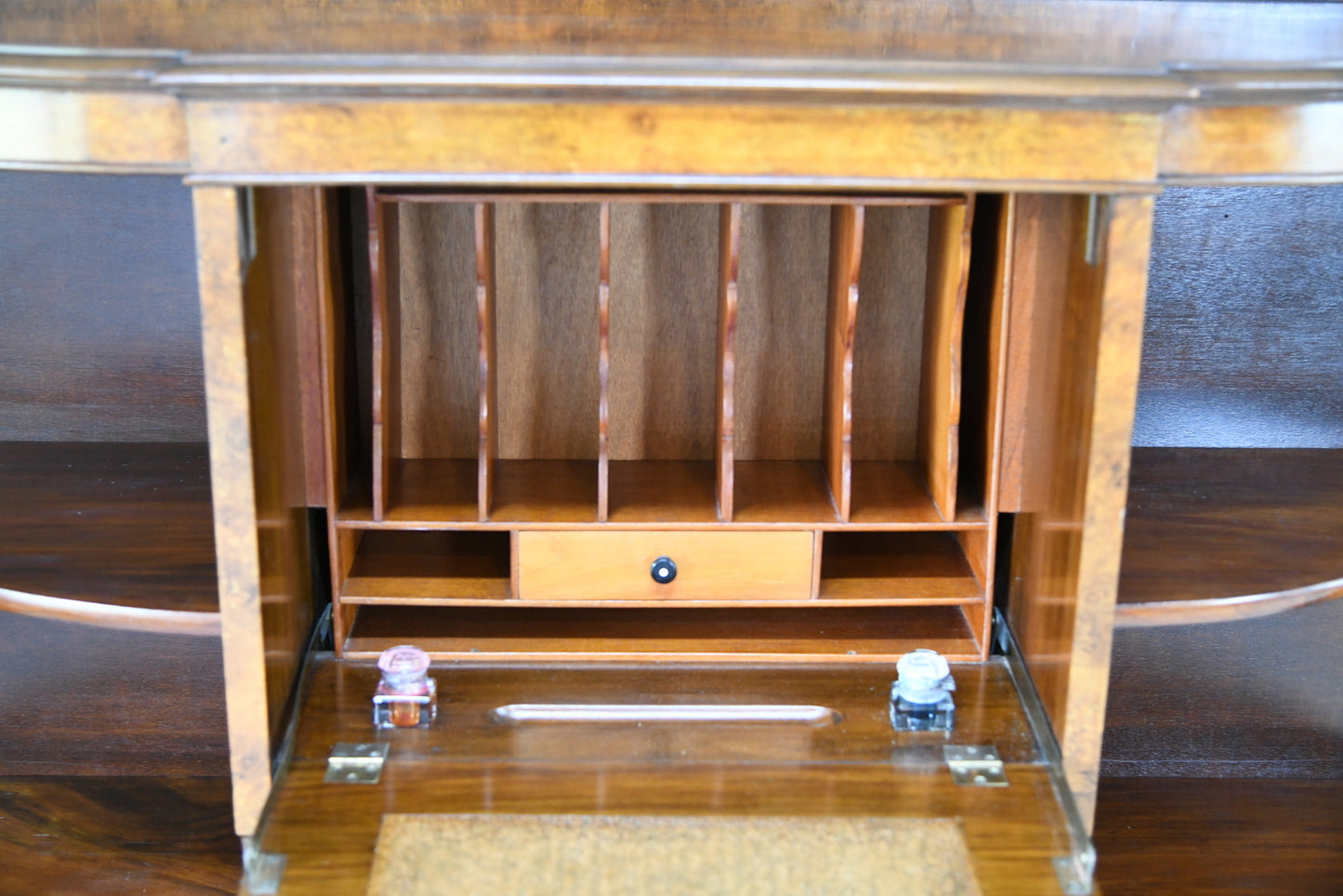 Early 20th Century Walnut Writing Cabinet