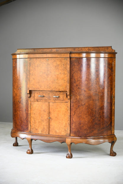 Early 20th Century Walnut Writing Cabinet