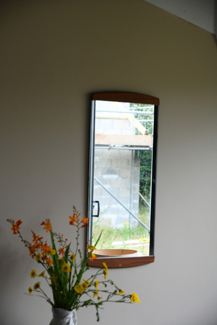 Retro Teak Wall Mirror