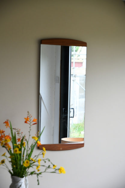 Retro Teak Wall Mirror