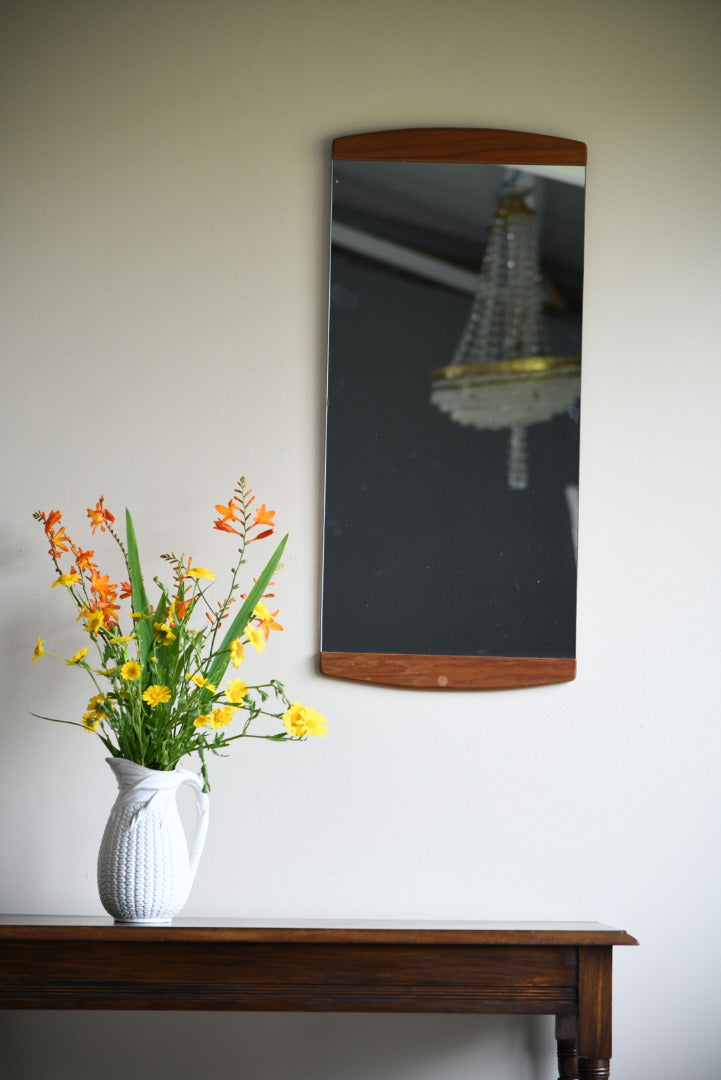 Retro Teak Wall Mirror