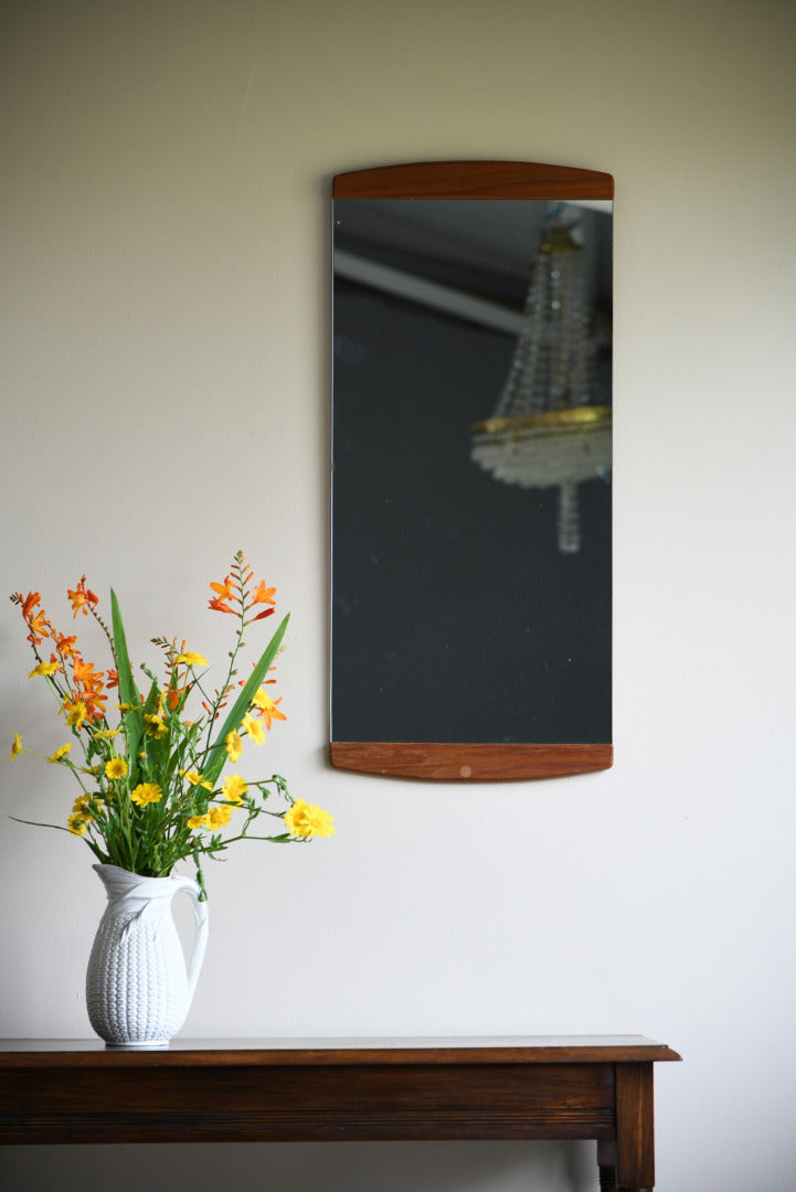 Retro Teak Wall Mirror