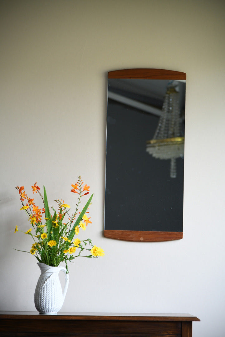 Retro Teak Wall Mirror