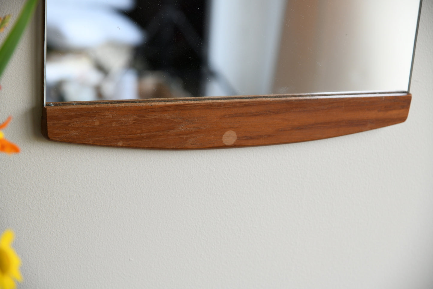 Retro Teak Wall Mirror