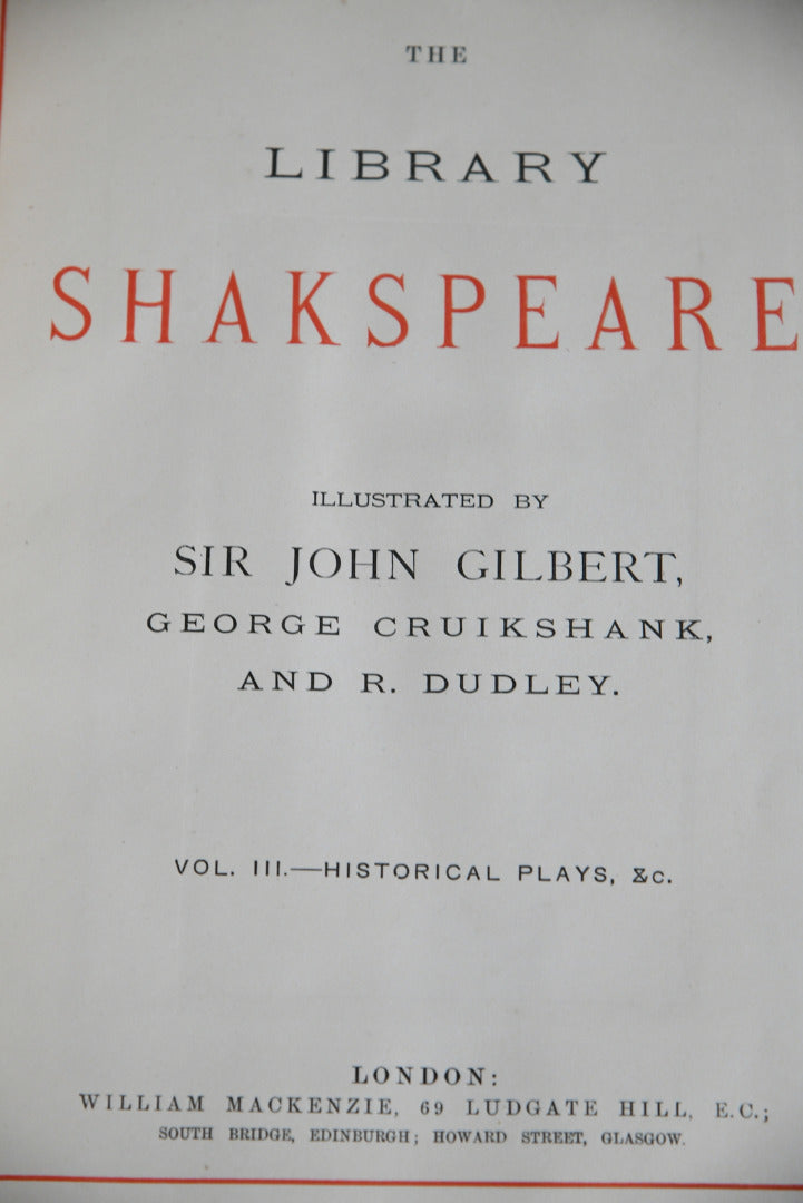 The Illustrated Library Shakespeare 1-9