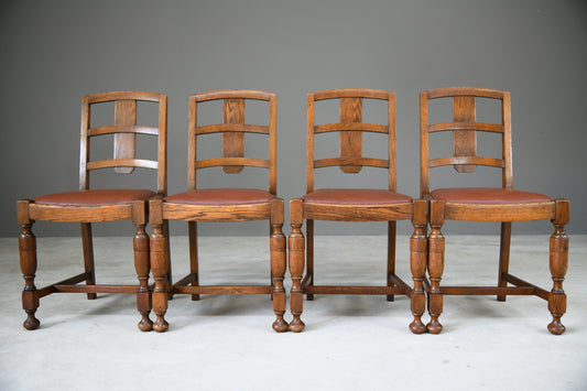 1930s Oak Dining Chairs