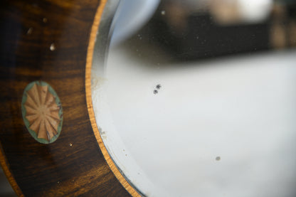 Inlaid Oval Wall Mirror