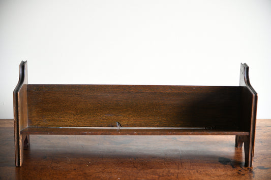 Large Oak Book Trough