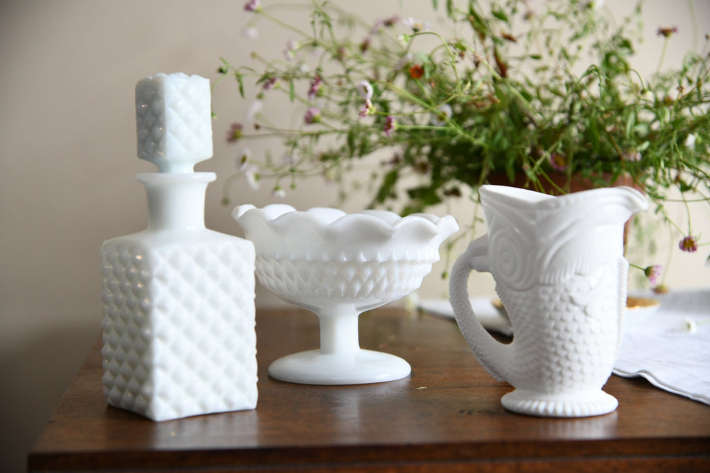 Collection of Milk Glass