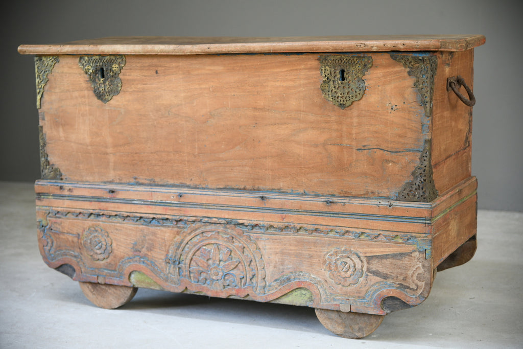 Indian Teak Dowry Chest